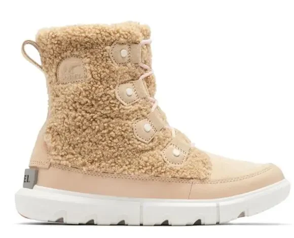 Sorel Explorer II Joan Cozy Mid Boot Snow Women Nova Sand/Sea Salt Sz 9.5