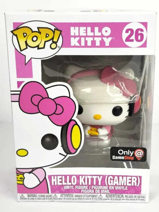 Funko Pop! Hello Kitty (Gamer) #26 GameStop Exclusive Vinyl Figure Sanrio *NEW*