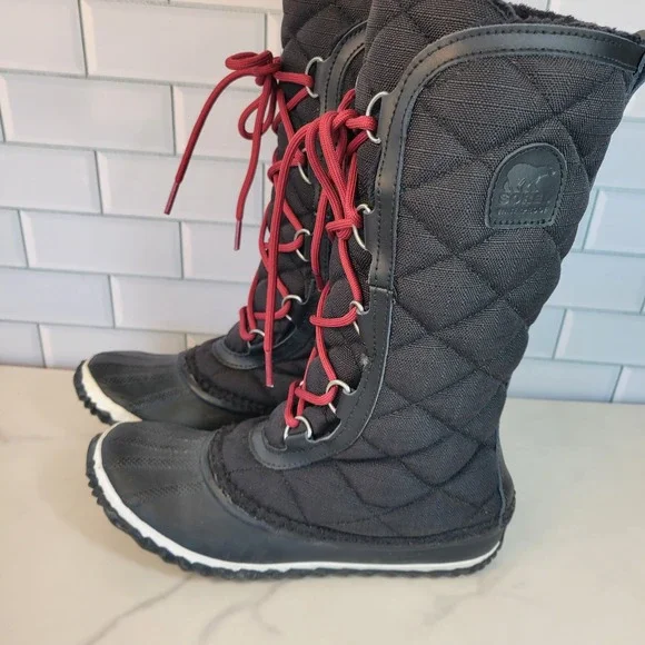 Sorel Out N About US 7 EU 38 Tall Quilted Lined Boots Waterproof Winter