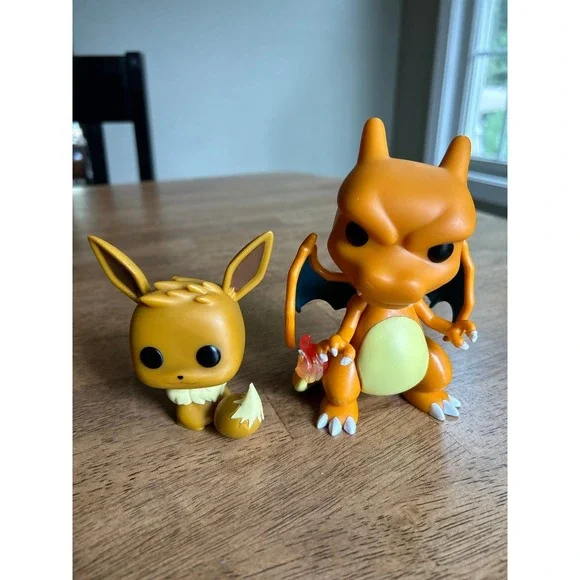 Funko Pop Pokemon Charizard 843 and Eevee 577 Vinyl Figures Lot DRM210708 2021