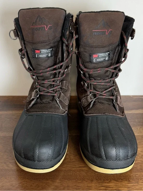 3M Thinsulate Waterproof Duck Boots Brown Black Women’s 8.5