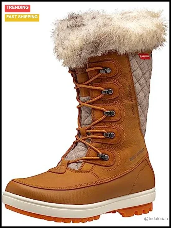 Waterproof Nubuck Leather Snow Boots with Faux Fur Lining