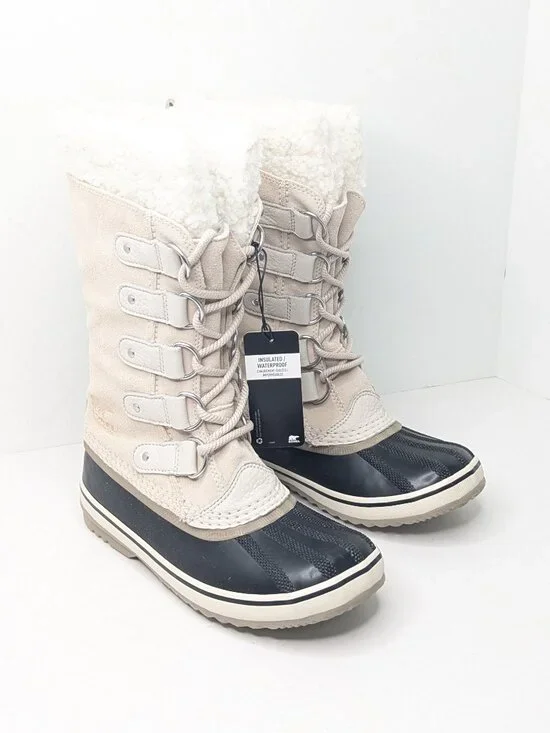 Sorel Joan of Arctic Waterproof Insulated Winter Boots Taupe Women's 6
