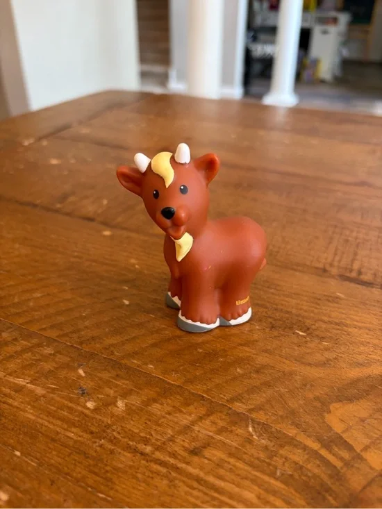 Fisher Price Little People brown goat as is