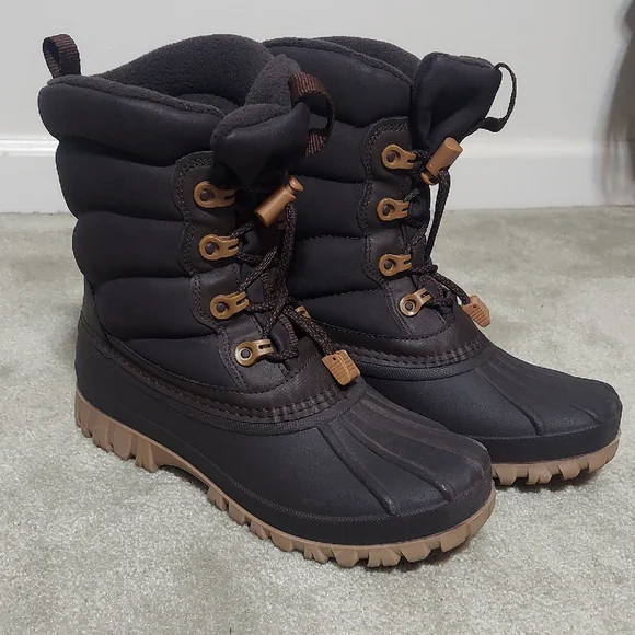 Storm by Cougar Cardiff Waterproof Insulated Winter Snow Boots Brown Size 9