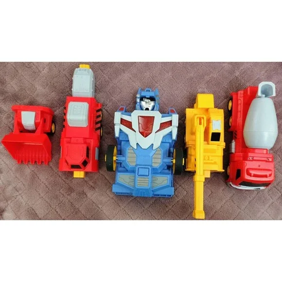Magnetic Transforming Construction Vehicle Toy Lot Replacement Parts With Sound