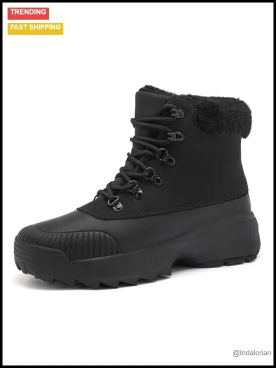 Waterproof Winter Snow Boots for Women Insulated Fur-Lined Non-Slip Walking