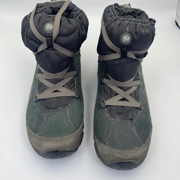 Merrell Thermo Arc Forecast 8 Winter Boots Womens 6‎ Black Good Waterproof Suede