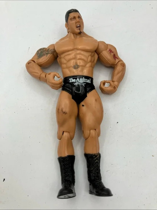 WWE Action Figure The Animal Black Trunks Black Boots Tan Skin