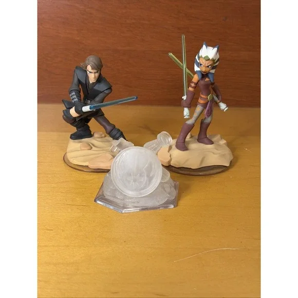 Disney Infinity 3.0 Star Wars Anikin Ahsoka Tano Starter Set Figure lot of 3