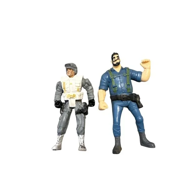 GI Joe Blizzard 1988 + Mattel DC Action Figure Lot - Video Ntagr Hasbro / JLU‎