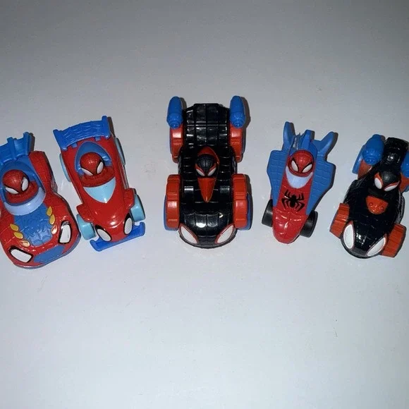 Spidey And His Amazing Friends Diecast Mini Vehicles Lot Of 5 Spider Man Miles