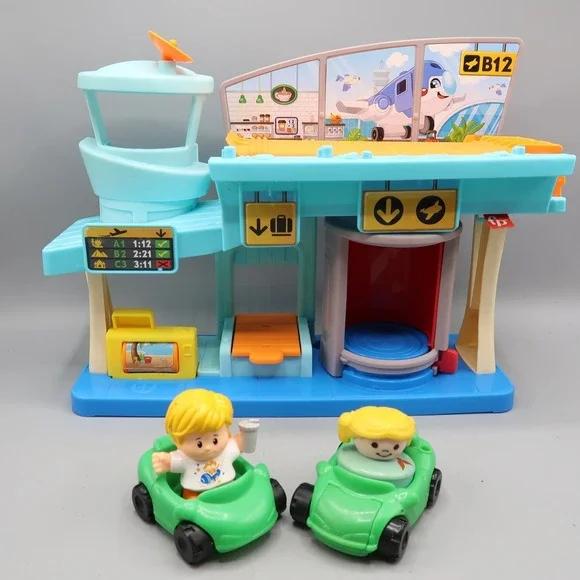 2024 Fisher-Price Little People Toddler Toy Everyday Adventures Airport Playset