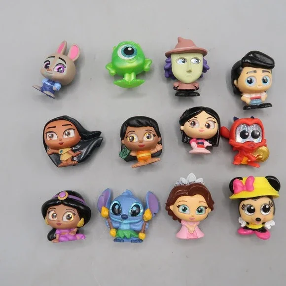 Disney Doorables Lot of 12 Moana Minnie Stitch Jasmin Pocahontas Mike Mulan Eric