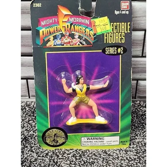 1994 Bandai Mighty Morphin Power Rangers Collectible Action Figures -yellow Rang