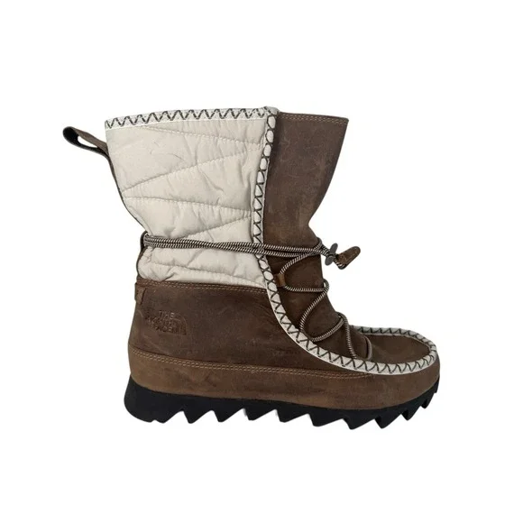 The North Face Boots Sisque Waterproof‎ Brown/Ivory Women's Size 9 No Box