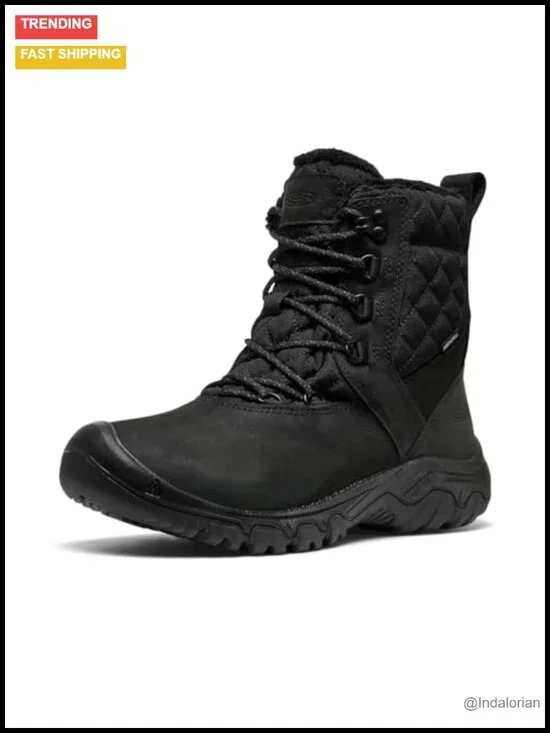 Waterproof Insulated Hiking Boots Lace-Up Winter Boot