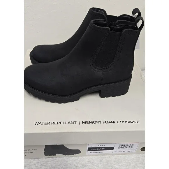 Black Buffalo Bitton water repellant, memory foam boots in US 6.5 #waterrepellan
