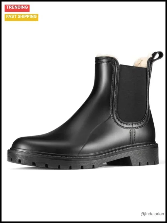 Women's Waterproof Insulated Snow Boots Fur Lined Chelsea Ankle Booties
