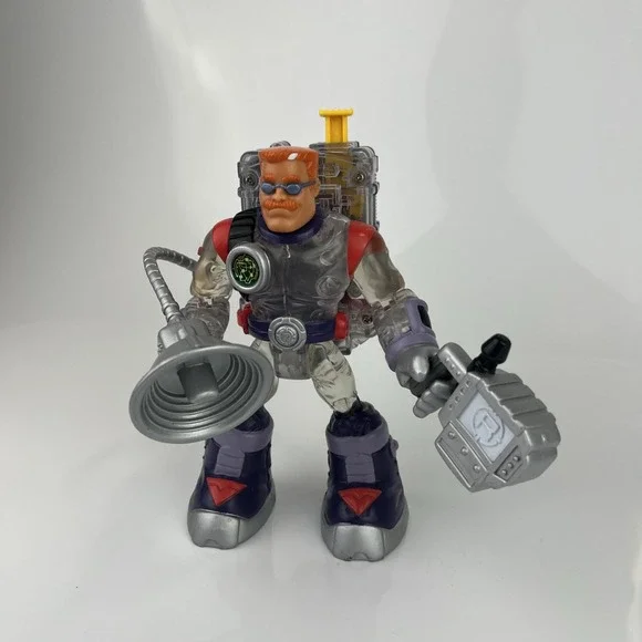 Fisher Price Rescue Heroes Warren Waters Voice Tech With‎ Backpack Vintage WORKS