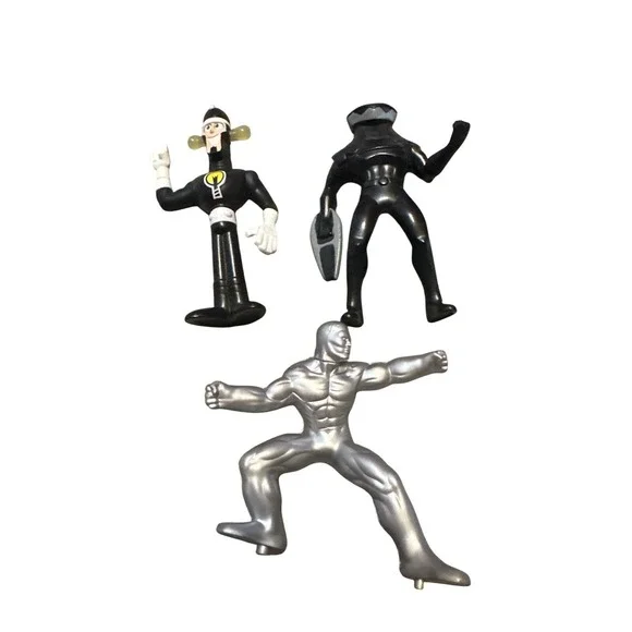 Vintage Action Figure Lot - Dr Light , Silver Hero, Omnidroid‎
