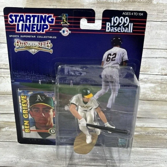 1999 Starting Lineup Baseball Figure Card Ben Grieve Oakland Athletics Hasbro