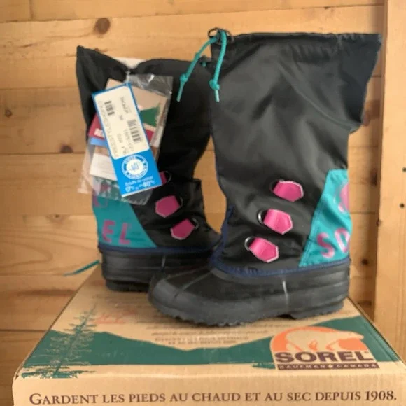NIB‎ Vintage Sorel Winter Boots Womens 6 Retro 90s Snow Ski Freestyle