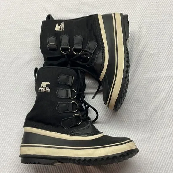 Sorel Waterproof Pel Faux Fur Weather Boots Size 5.5