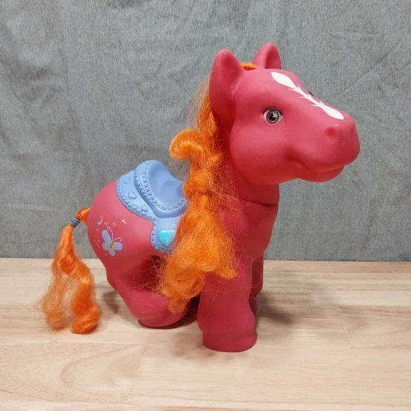 My Little Pony with Saddle Figure Toy Pink Orange Large