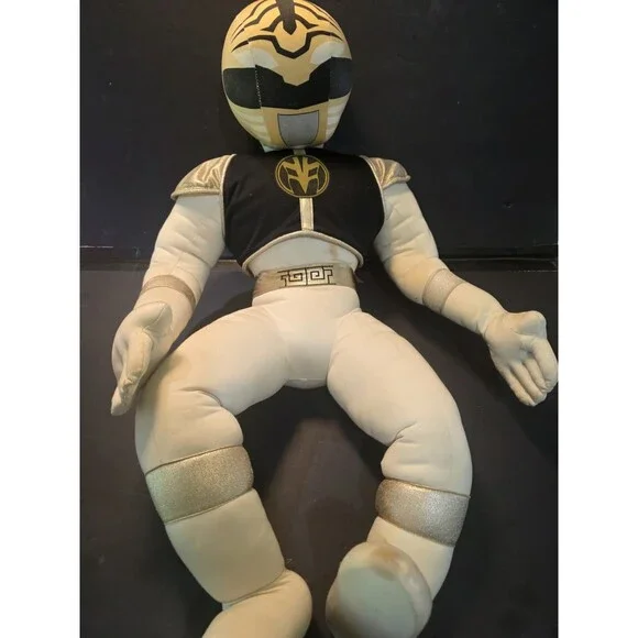 Vintage 1994 Power Rangers White Ranger Plush Doll 28