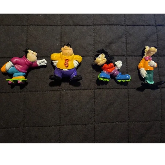 Vintage Disney A Goofy Movie PVC Figures Lot Max Goofy PJ Skateboard Rollerblade