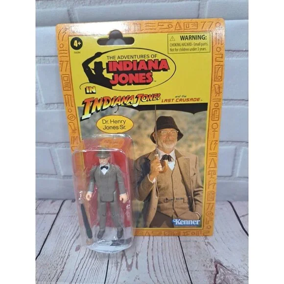 NWT Kenner, Indian Jones Retro‎ Dr. Henry Jones Sr. Action Figure