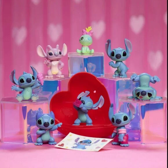 Disney Lilo & Stitch Mini Figures 2025 Heart Valentine Mystery Collectible NEW