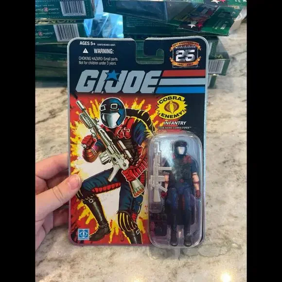GI Joe 25th Anniversary Comic Cobra Enemy Infantry Cobra‎ Viper Hasbro MOSC 2008