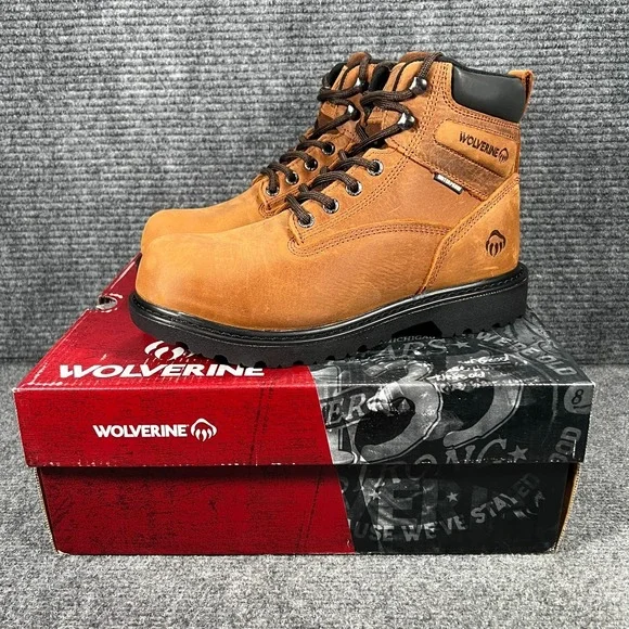 Wolverine Floorhand Boots Womens 8 Brown‎ Insulated Steel Toe Work Slip Oil Res