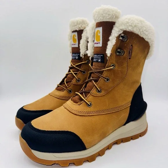 Carhartt Pellston Boots Women's Size‎ 7.5 Carhartt Gold Waterproof Leather