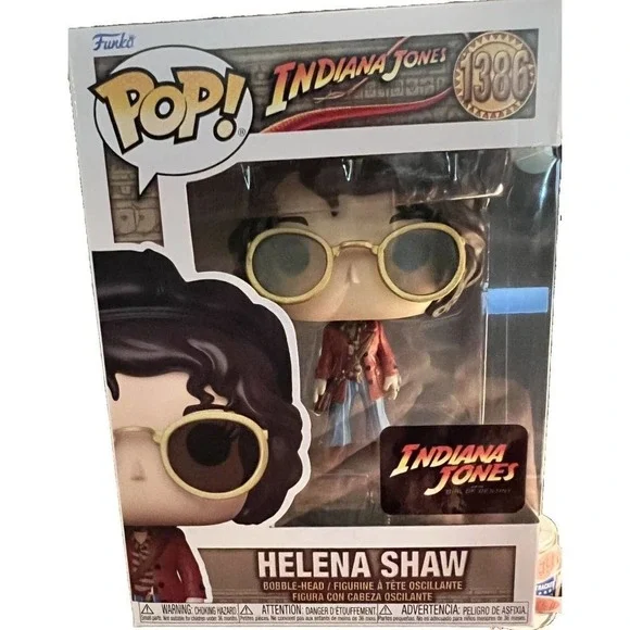 Funko Pop Indiana Jones Helena Shaw Figure‎  #1386 New in Box Protector
