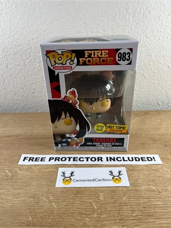 Tamaki Glow Funko Pop #983 Hot Topic Fire Force Anime Vaulted NEAR MINT