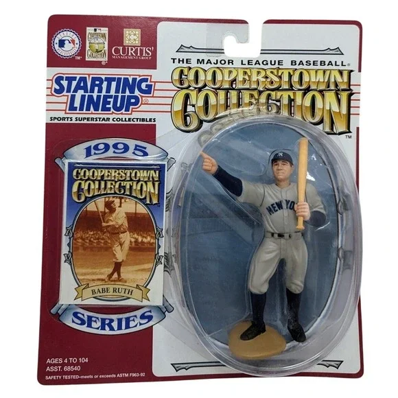 1995 Starting Lineup Cooperstown Collection Babe Ruth New York Yankees Figure