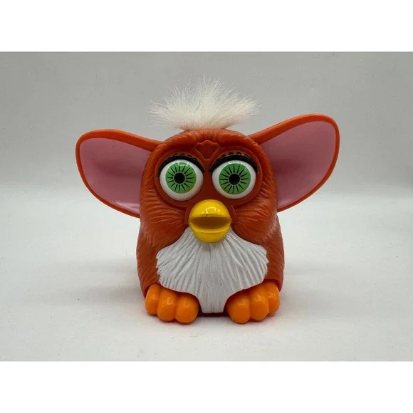 McDonalds Furby Toy‎ Kids One Size Orange Vintage 1998 Tiger Electronics Plastic