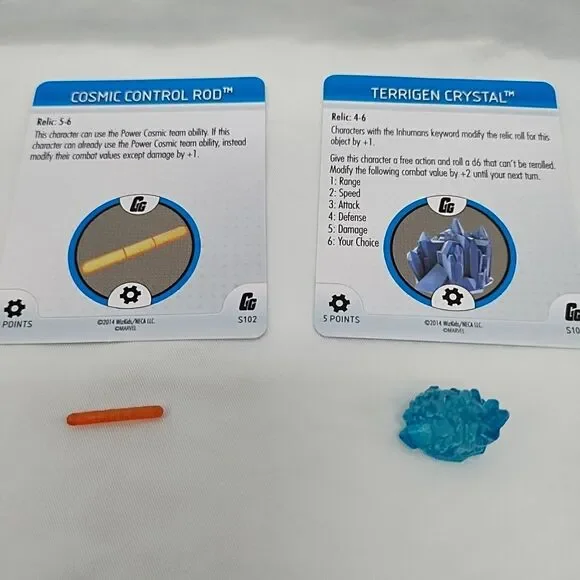 Heroclix Guardians Of The Galaxy Cosmic Control Rod Terrigen Crystal Resources