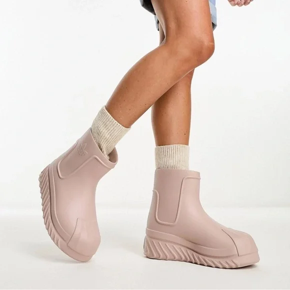 Adidas ADIFOM SUPERSTAR Rain Boot Wonder Taupe Size 5.5