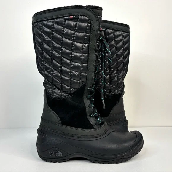 The North Face Thermoball CXR8 Quilted Waterproof Utility Ski‎ Snow Boots Size 6