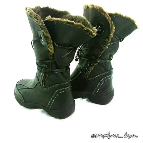 Blondo Black Leather Winter Boots