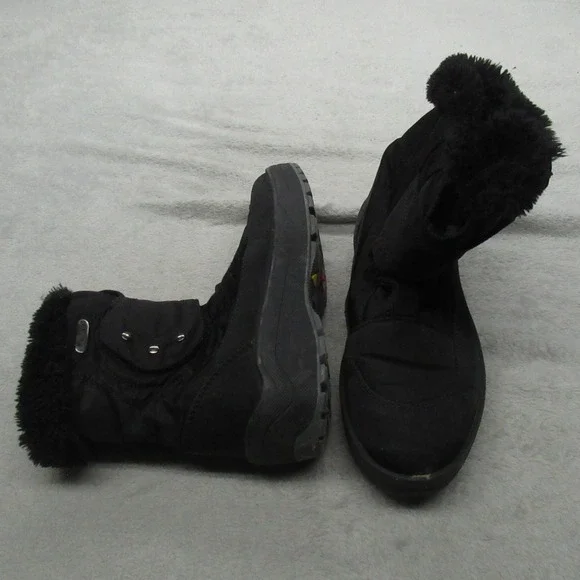 Pajar Canada Women 5.5 Winter Boots Faux Fur‎ Trim ALPI Ice Grippers Snow 36EU