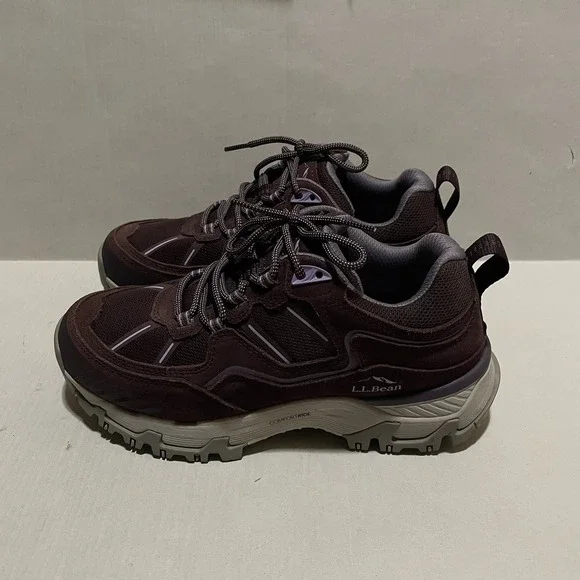 L.L.Bean Trail Model X Ventilated Hiking Shoes Women's 7.5 Wide Purple 523488