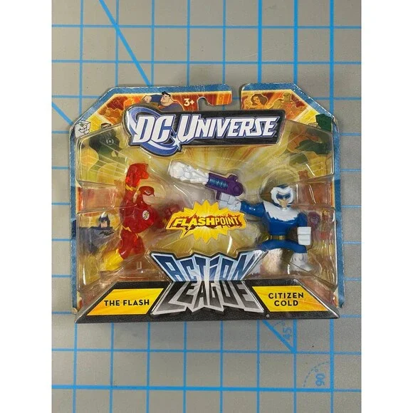 DC Universe Flashpoint Action League The Flash and Citizen Cold Mattel