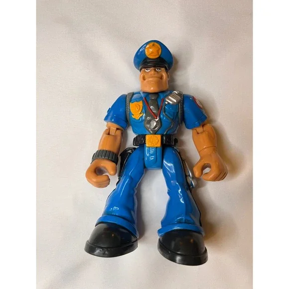 Vintage 1998 Fisher-Price‎ Rescue Heroes Sergeant Siren Action Figure
