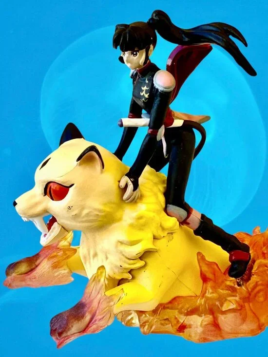 2005 Toynami InuYasha Mini Figurines Sango And Kirara Demon Slayer