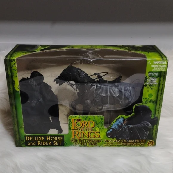 (BX81) Toy Biz Lord Of The Rings Ringwrath & Horse Collectible Set
